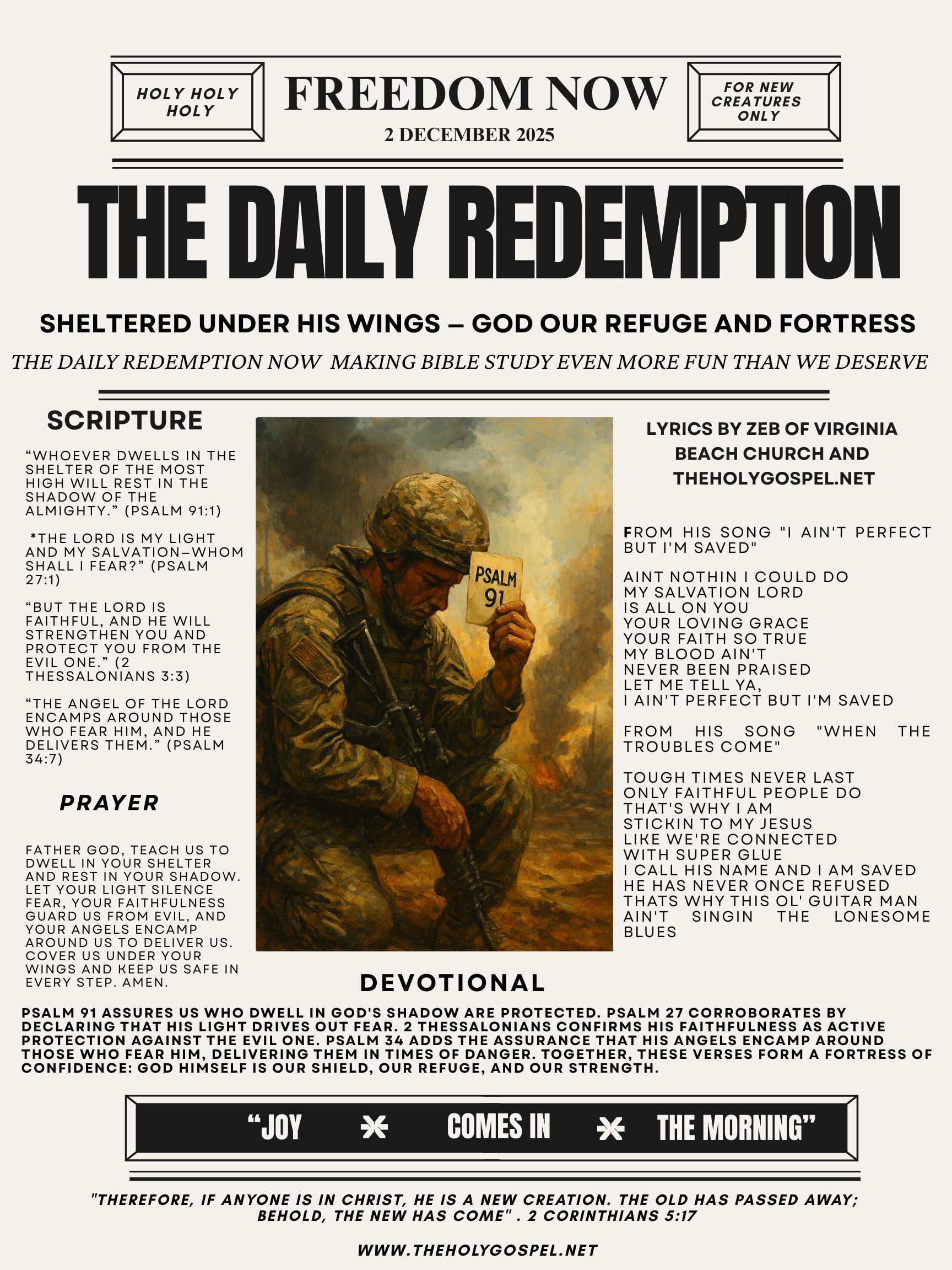 Sheltered Under His Wings — God Our Refuge and Fortress