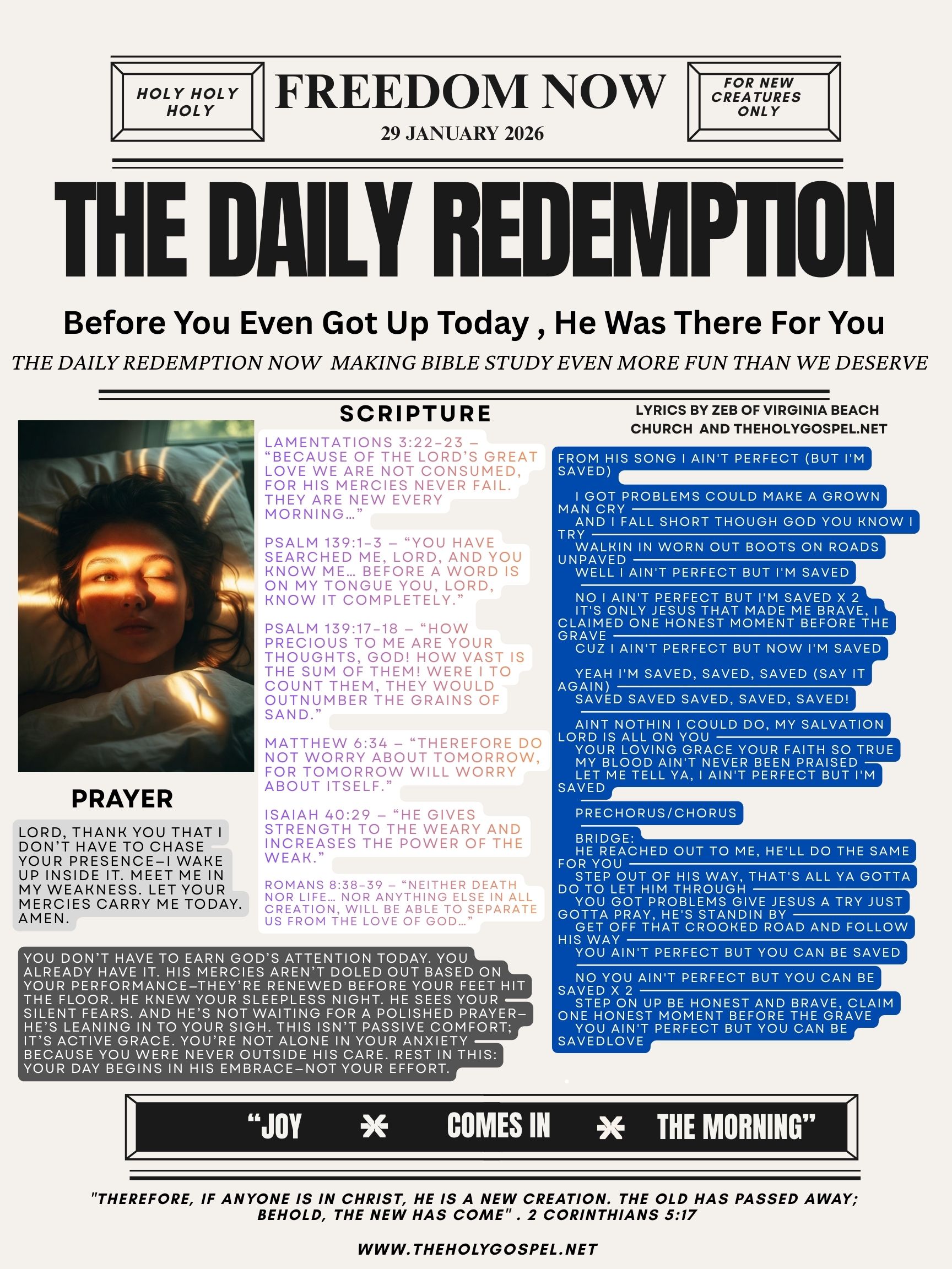 Before You Even Got Up, He Was There