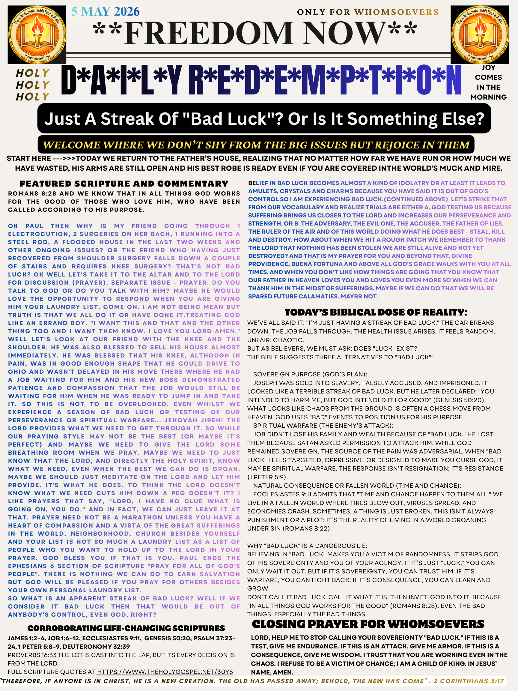 Misfortune DRBBB: Just A Streak Of “Bad Luck”? Or Is It Something Else?