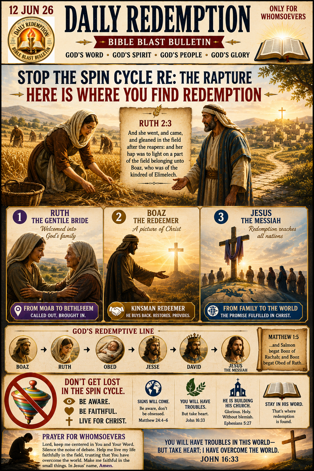 Stop The Spin Cycle Re: The Rapture – Here Is Where You Find Redemption