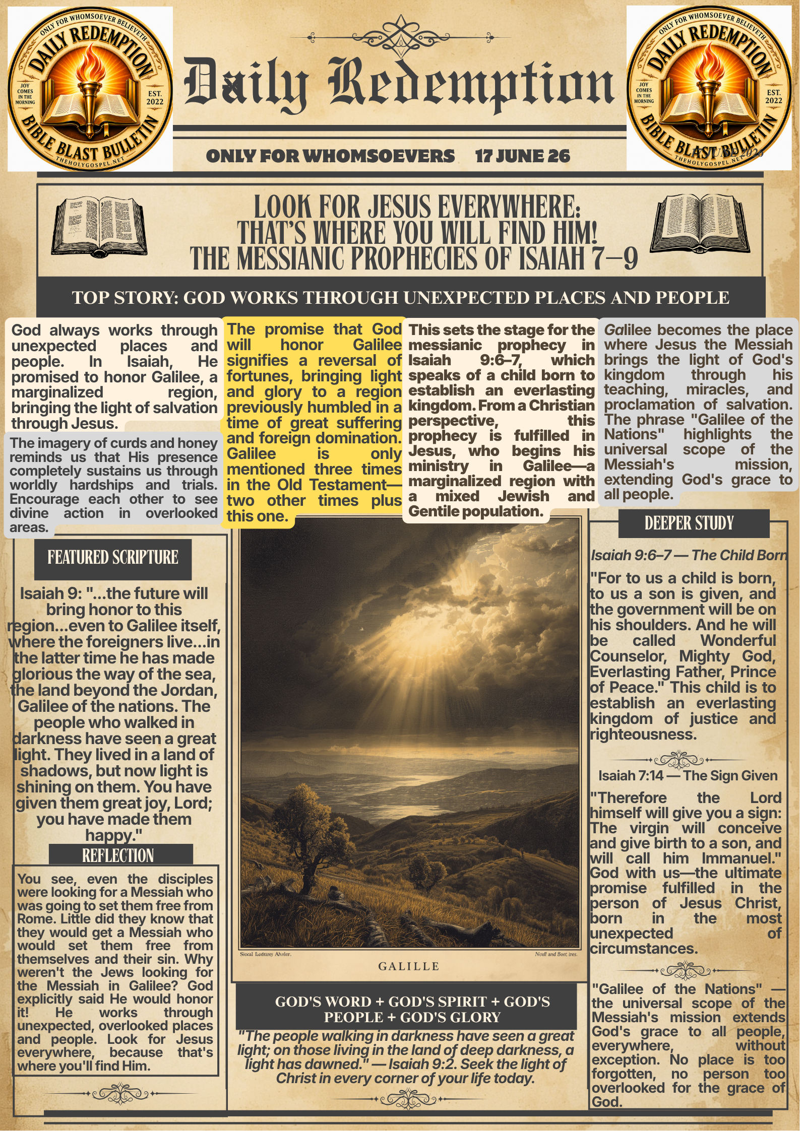 Look for Jesus Everywhere – That’s Where You’ll Find Him